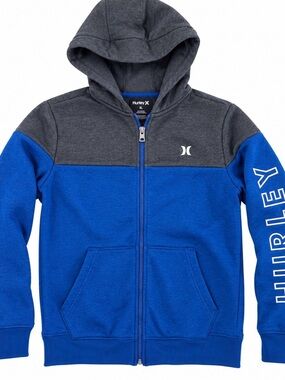 Hurley Full-Zip Hoodie with Sleeve Logo